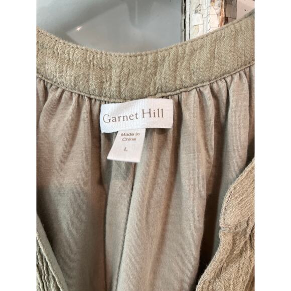 Garnet Hill size large light green sleeveless dress - Picture 2 of 3